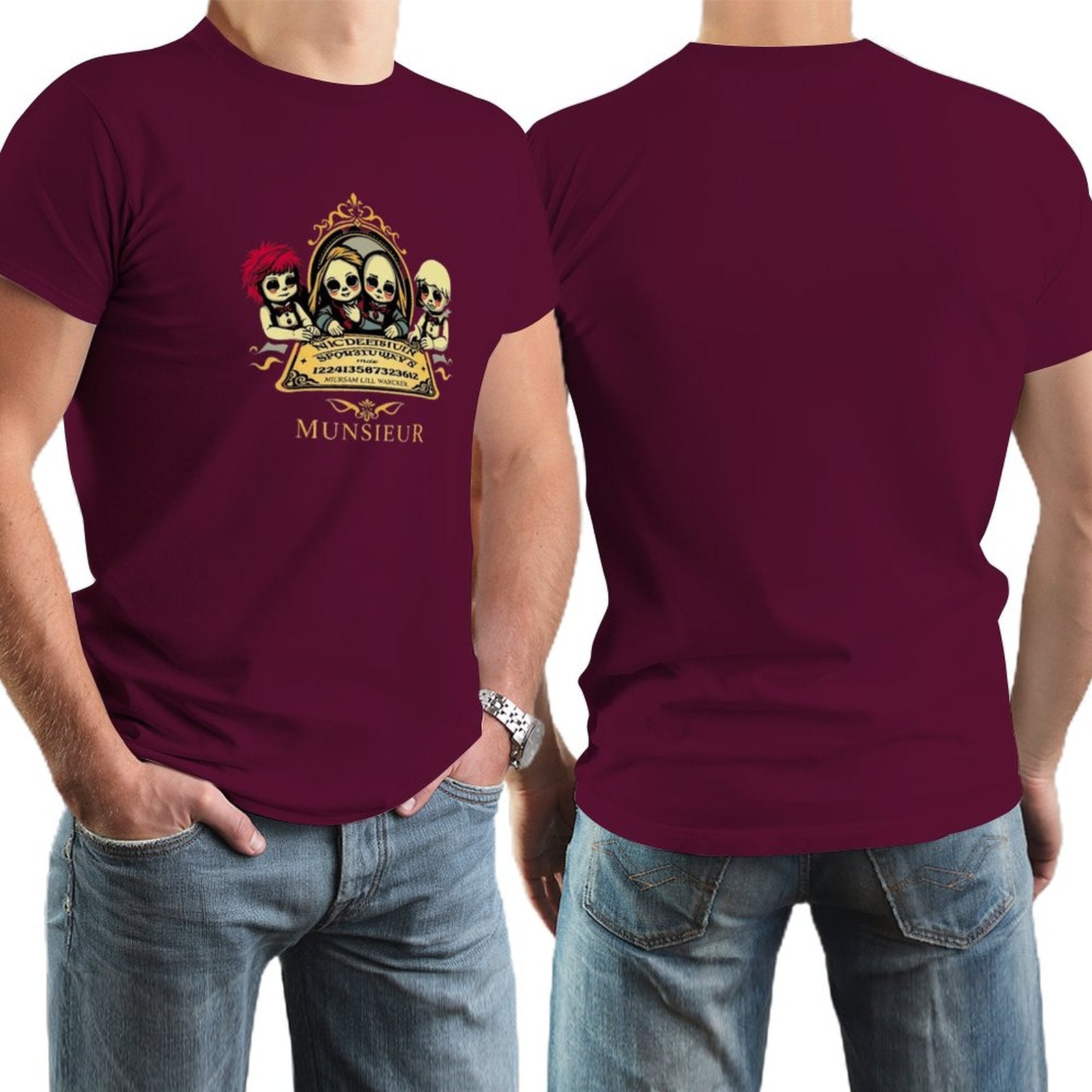 Men's Munsieur Halloween Tee "Ouija" Designer Streetwear for Men