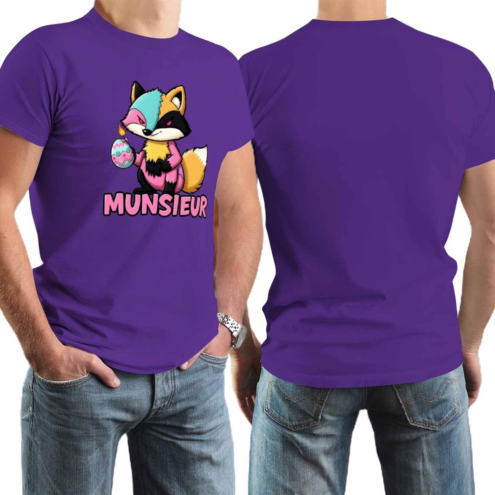Munsieur Men's Tee Easter Collection "Sly Fox" Designer Tee