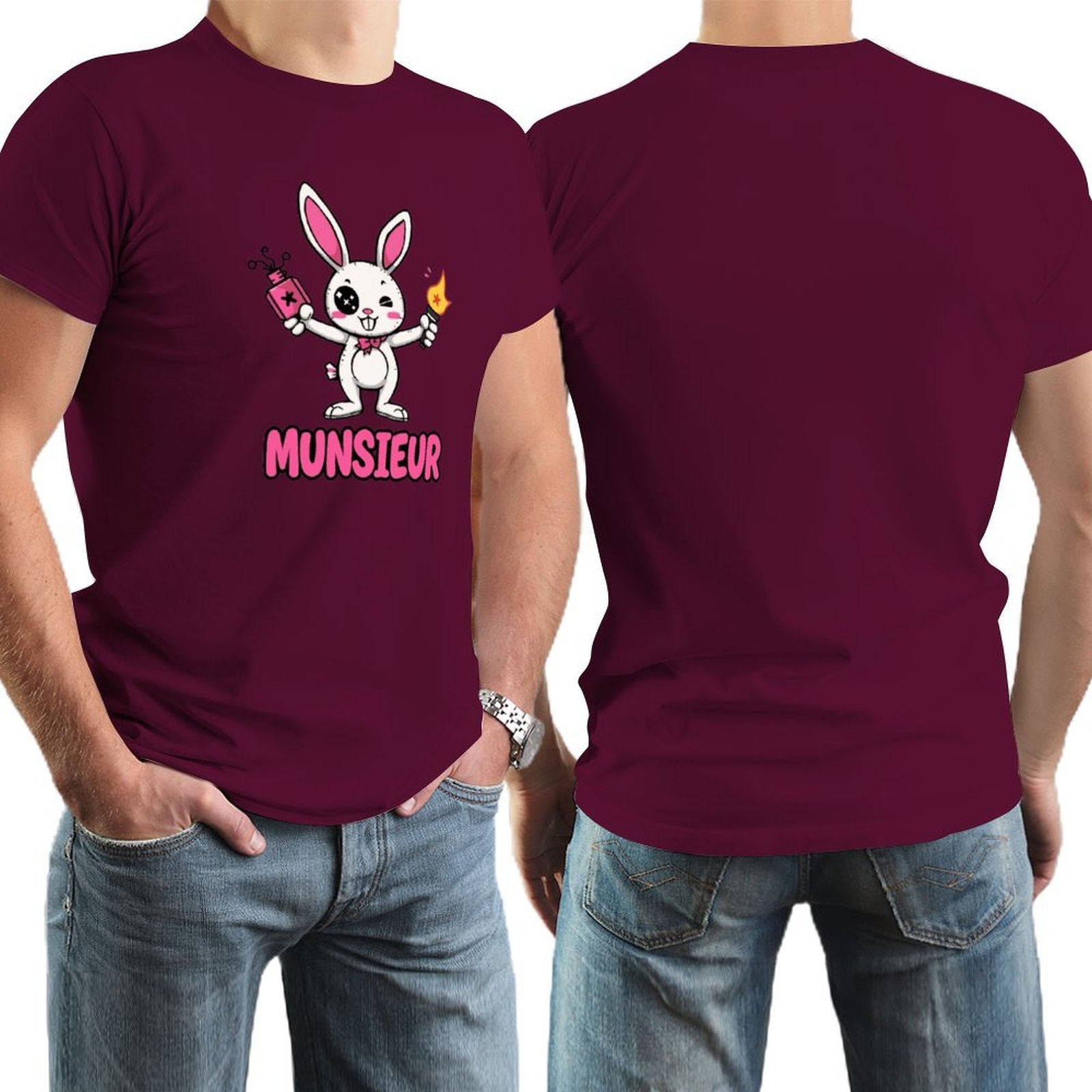 Munsieur Tee for Men Easter Collection "Strike" Designer Tee