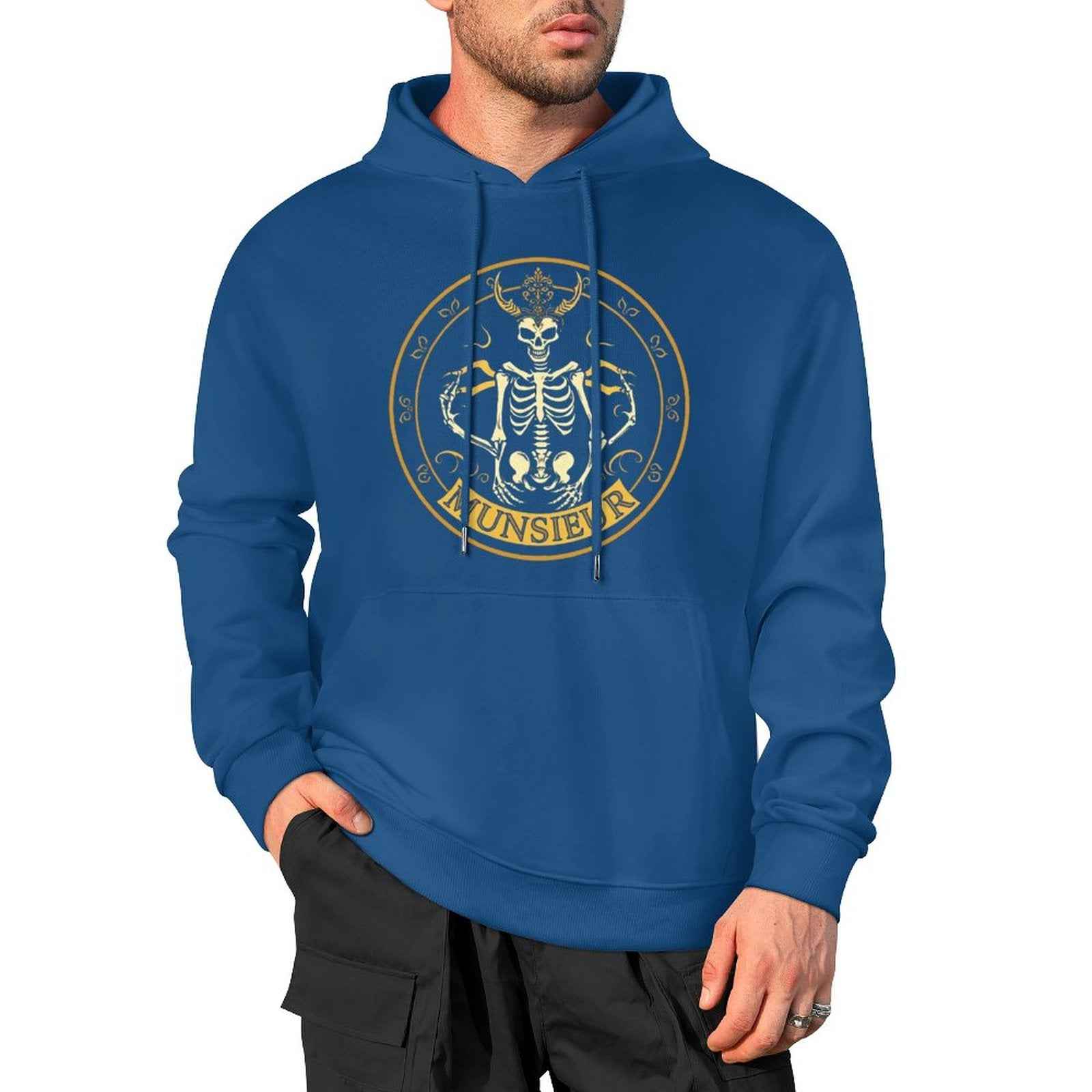 Shadow Reaper Hoodie - Luxe Skull Embroidery Gothic Streetwear