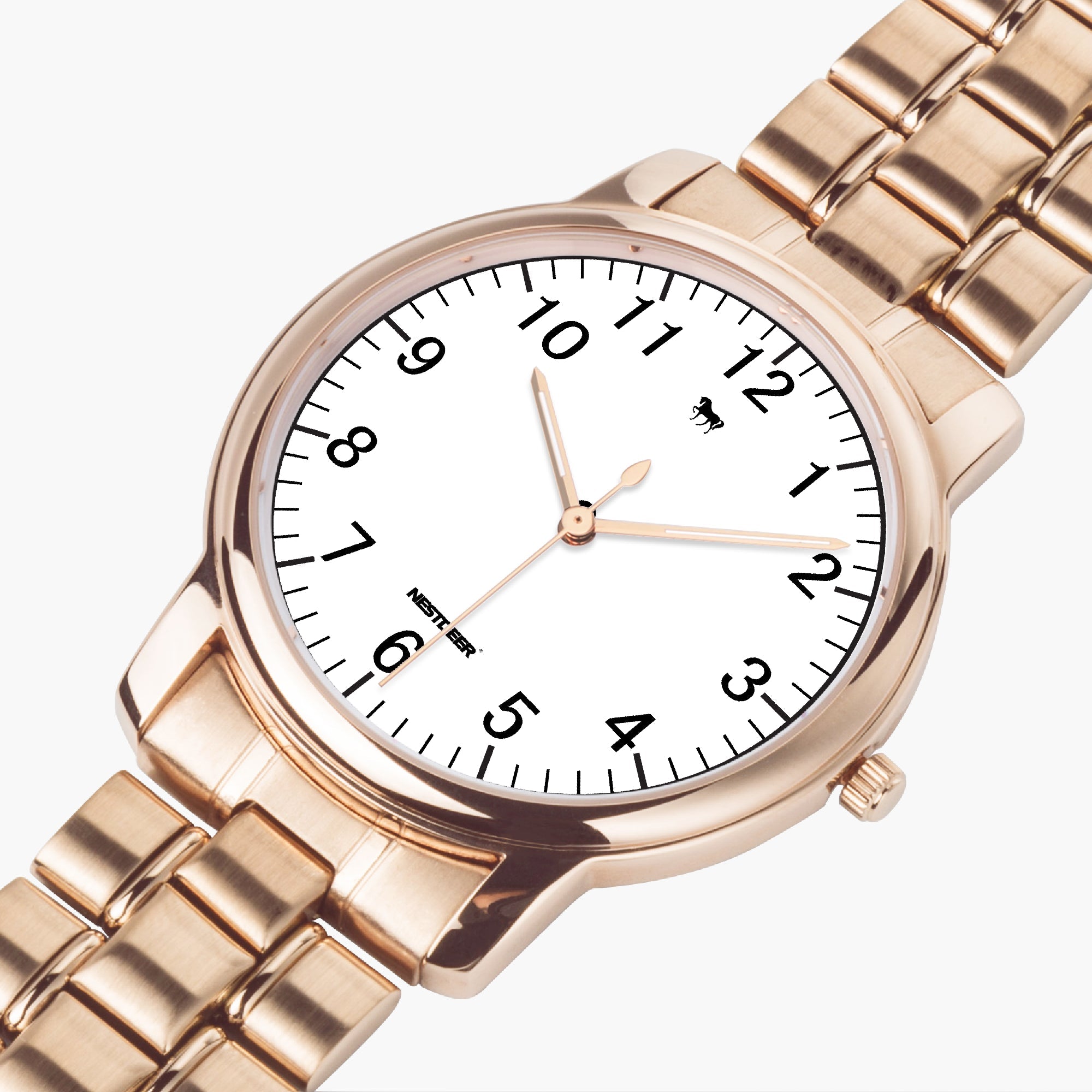 153. Folding Clasp Type Stainless Steel Quartz Watch