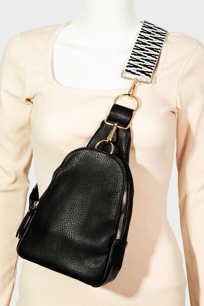 Fame Single Strap Faux Leather Sing Backpack
