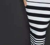 Women's Cute Hip Skirt Set Striped Maxi