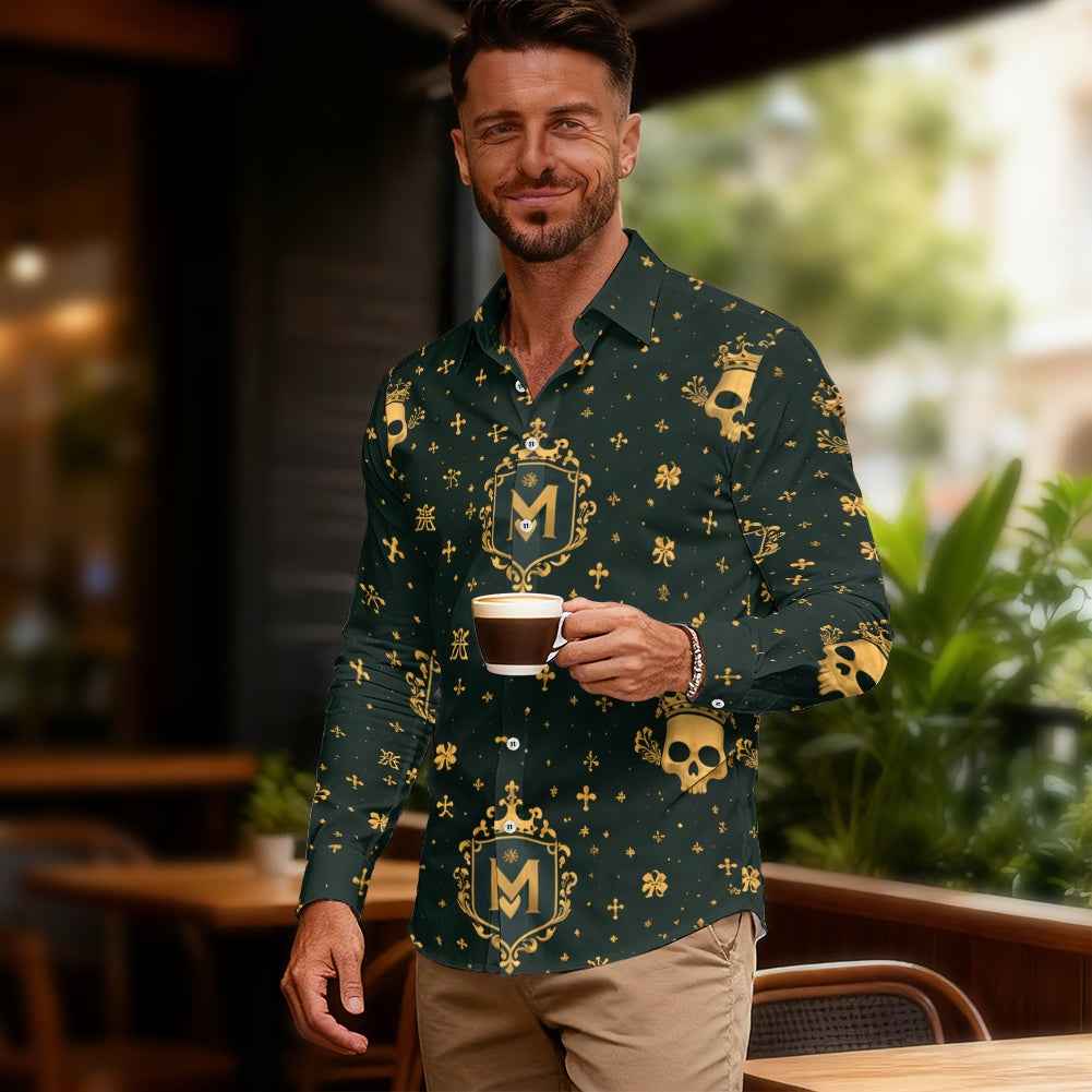 MUNSIEUR Men's Long-Sleeved Tee
