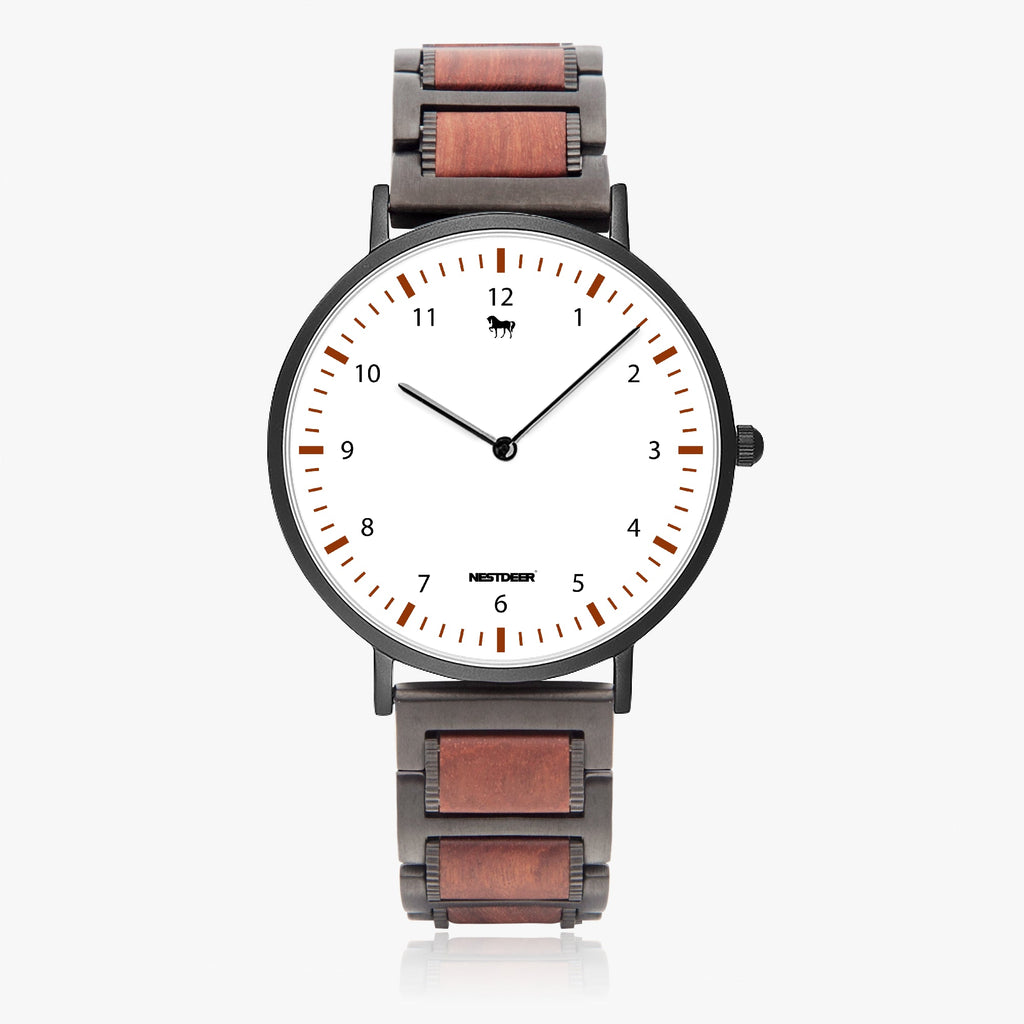 738. New wooden Strap Quartz Watch