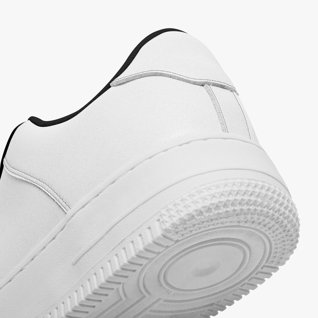 NESTDEER 977. AF1 Low-Top Leather Sports Sneakers - Tongue Printable
