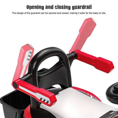 6V Battery Powered Electric Excavator Ride-On Toy Car for Kids with Helmet