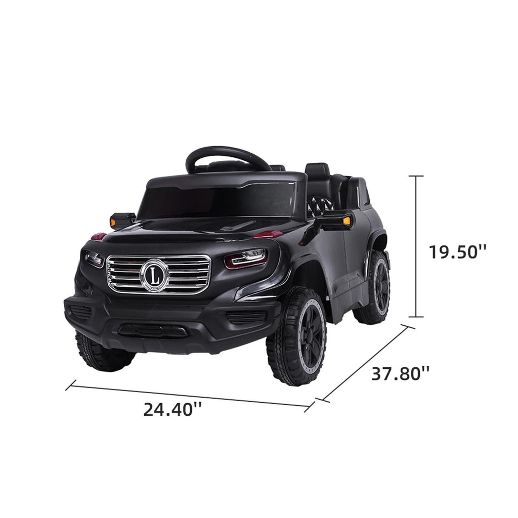 6V Battery-Powered Ride-On Car Truck for Kids with Music, Remote Control, and LED Lights - Perfect Gift for Children