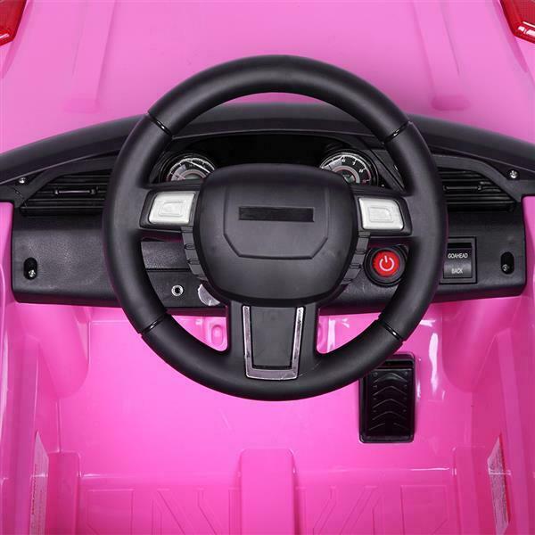 6V Battery-Powered Ride-On Car with Music, Lights, Remote Control, and Safety Features for Kids