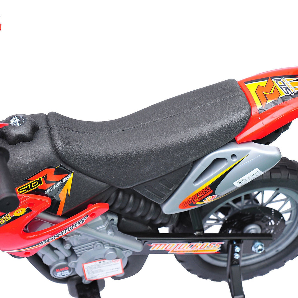 6V Electric Dirt Bike Battery Motorcycle Toy for Kids with Training Wheels