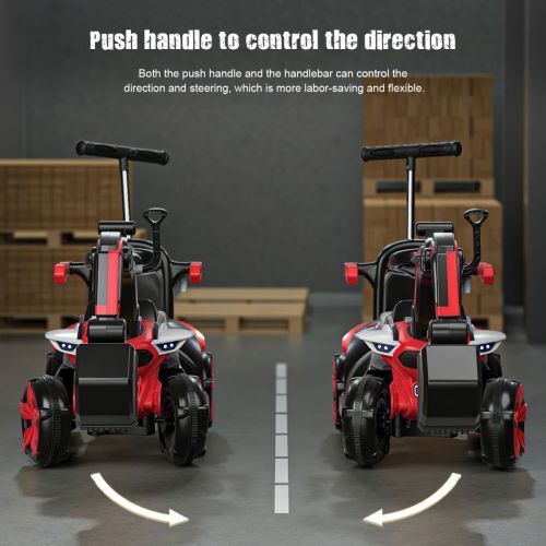 6v Electric Excavator Toy Car with Bluetooth and Rear Reserve Box for Kids