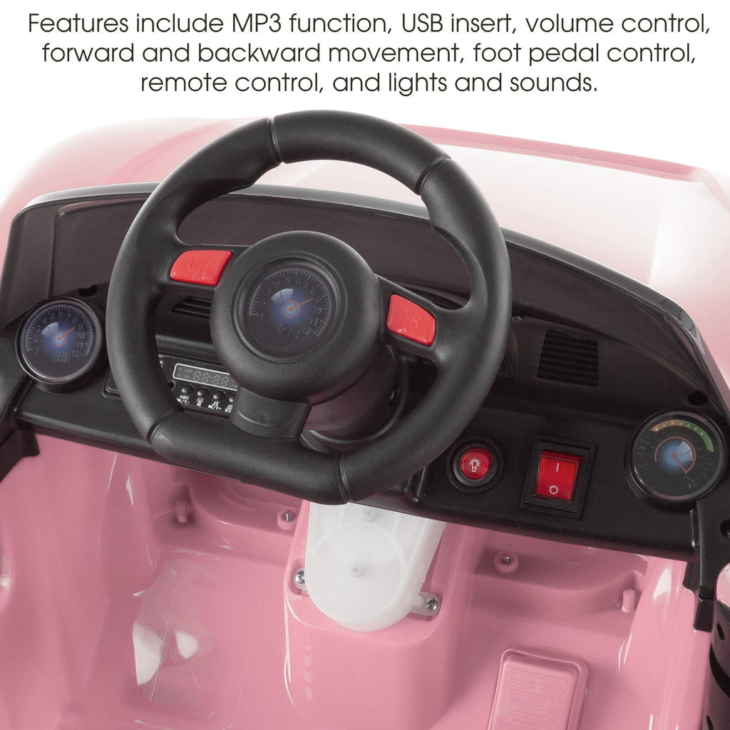 6V Electric Remote Control Sports Car Toy with Rechargeable Battery