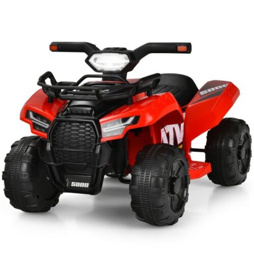 6V Kids ATV Quad Electric Ride On Car with LED Light & MP3 Player - Perfect Gift for Toddlers