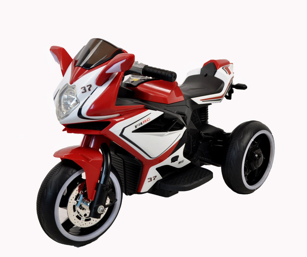 6V Kids Electric Ride-On Motorcycle with One-Button Start and Music - 66LB Bearing Toy Gift