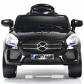 6V Kids Ride On Car with RC Remote Control, LED Lights, and MP3 Player - White