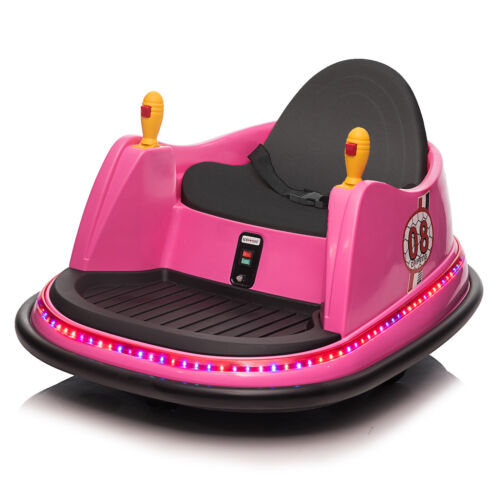 6V Pink Bumper Car with 7A.h Battery - Fun Ride for Kids!