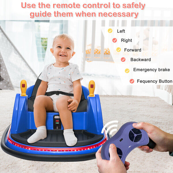 6V Pink Bumper Car with 7A.h Battery - Fun Ride for Kids!