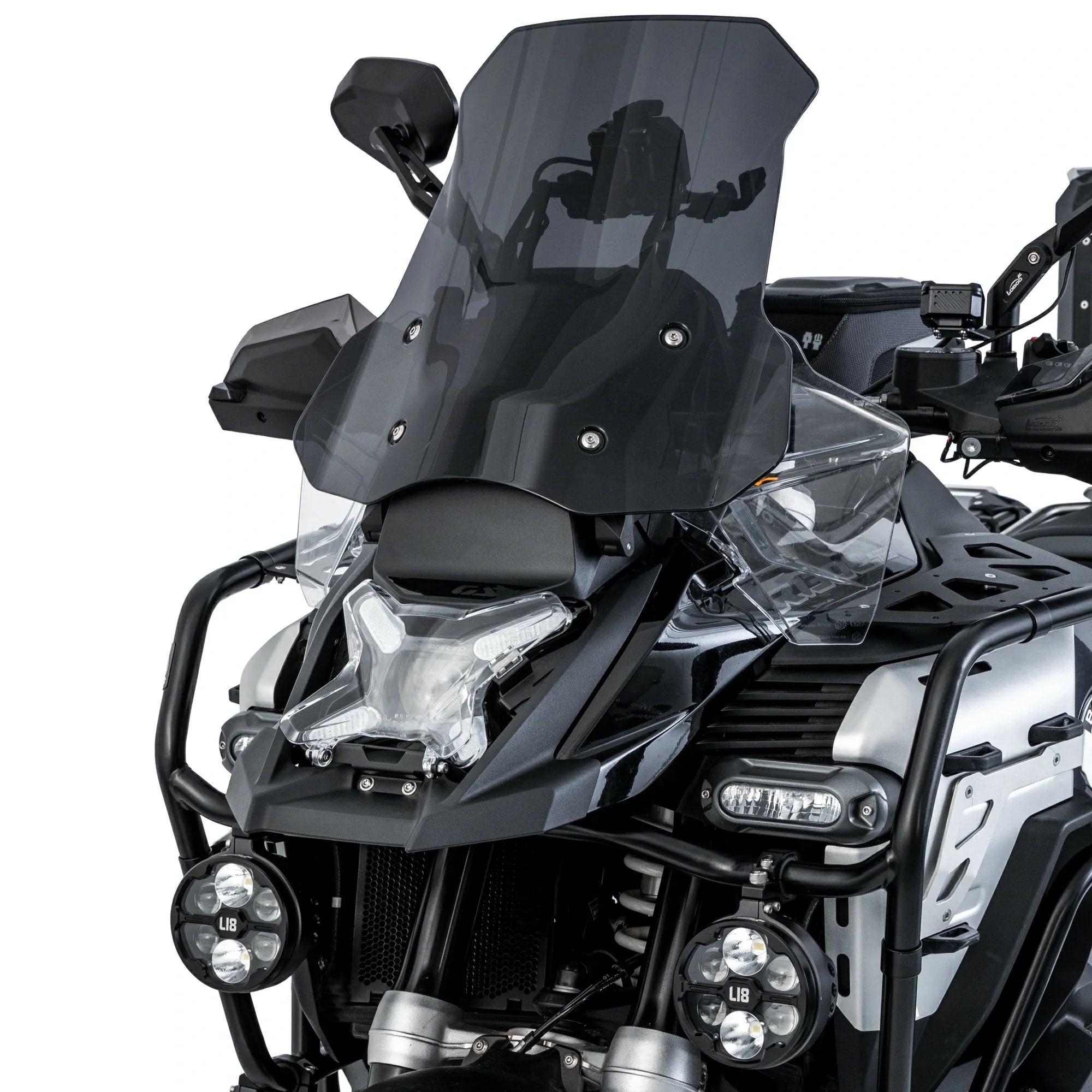 LOBOO Headlight Guard for BMW R1300GS Adventure – Magnetic Quick-Release Design, PC Polycarbonate，Clear