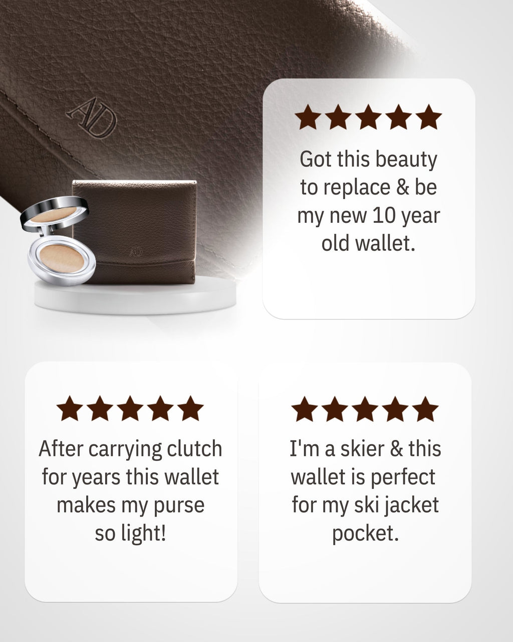 Trifold Coin Wallet with ID Window