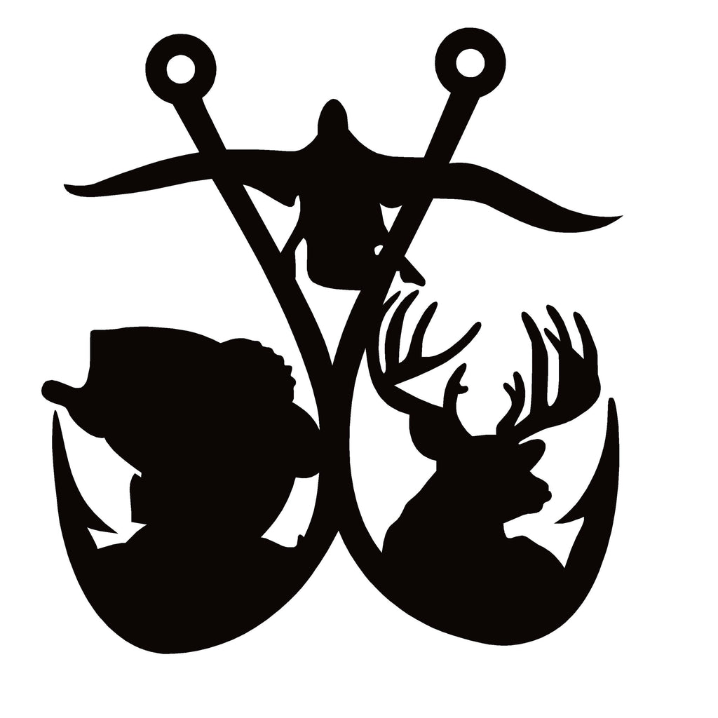 Bass Buck Duck Sticker – Hunting & Fishing Combo Vinyl Decal 7086