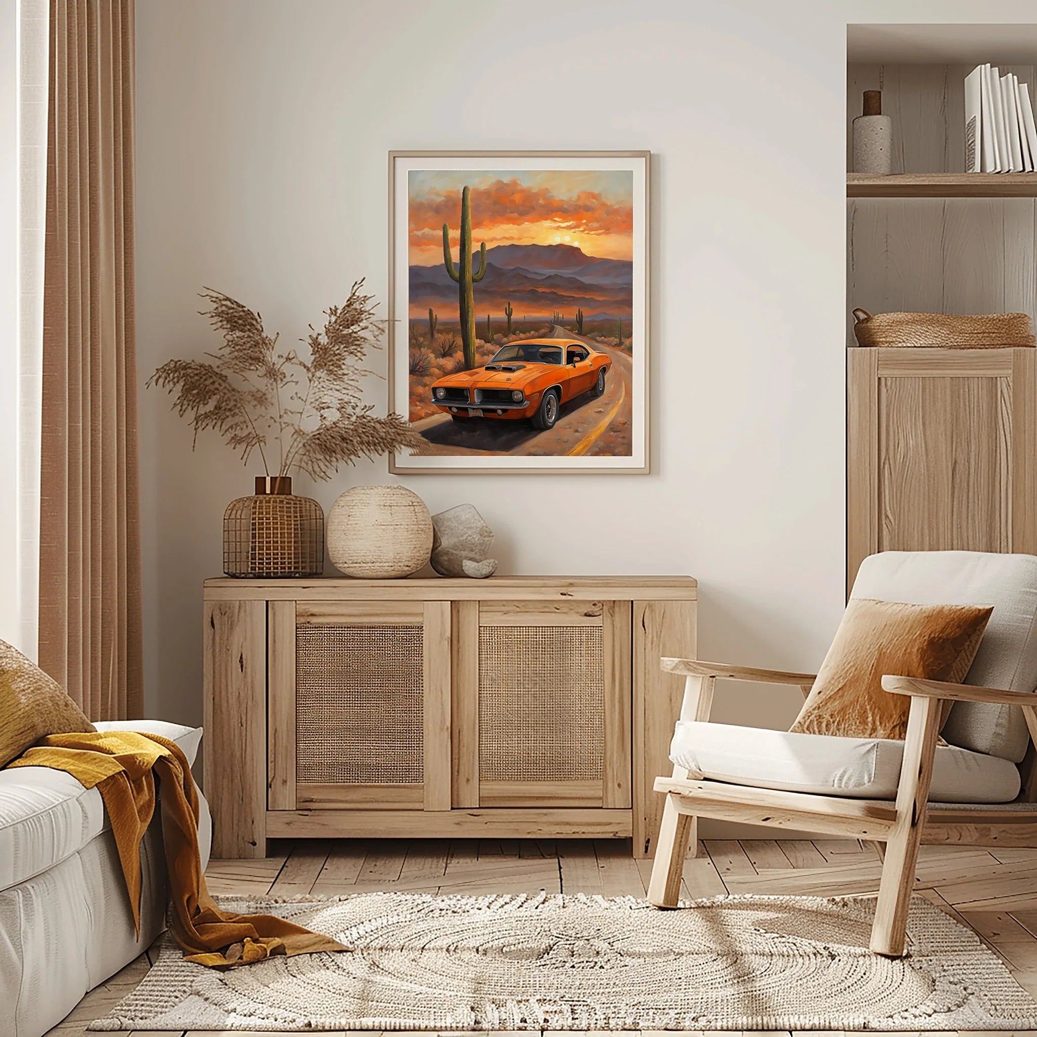 1970 Cuda High-Impact Era - Desert Edition | Poster Canvas