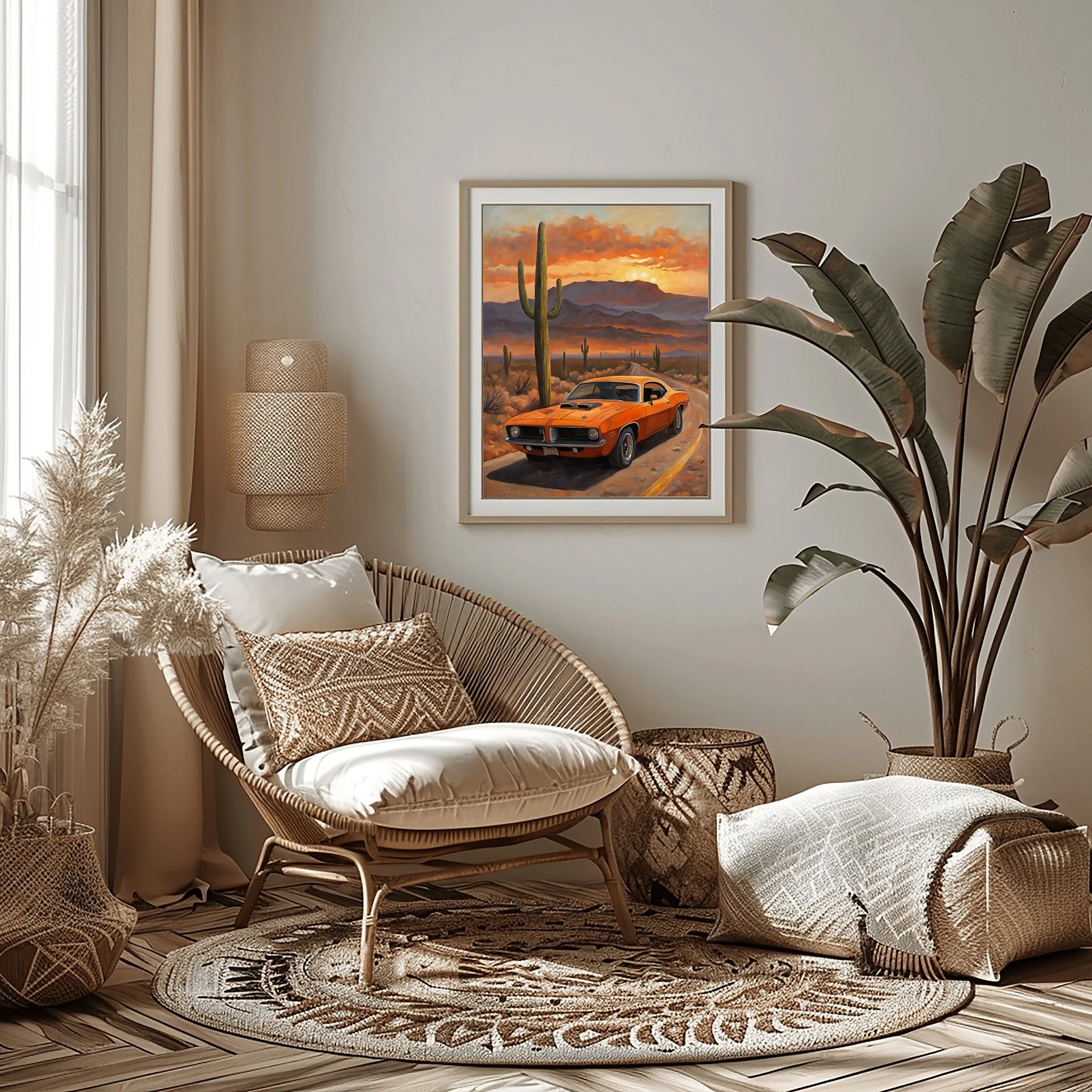 1970 Cuda High-Impact Era - Desert Edition | Poster Canvas