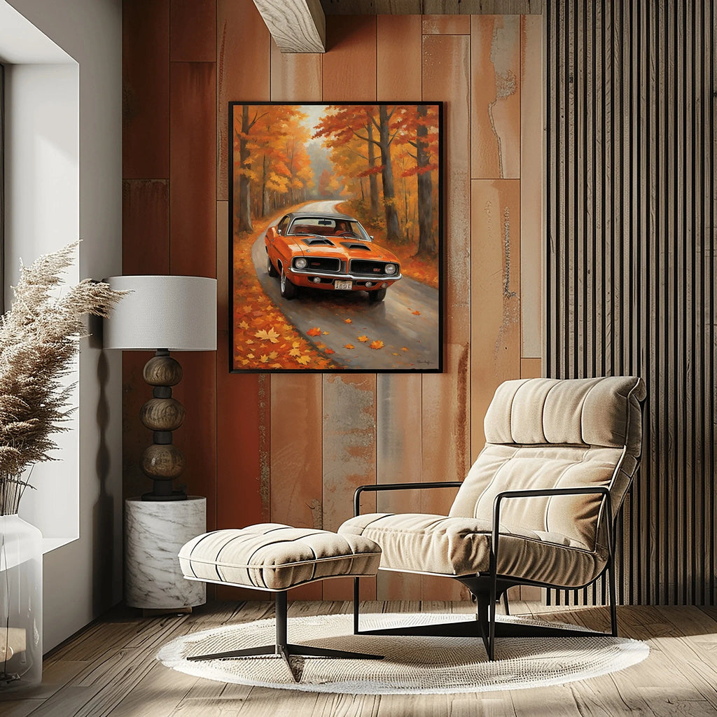 1970 Cuda High-Impact Era - Forest Edition | Poster Canvas