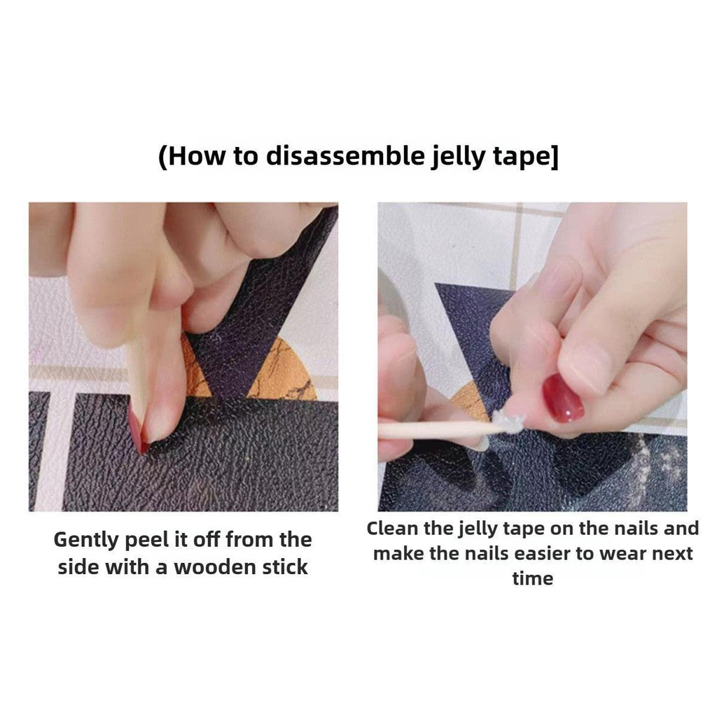 1046- Handmade press on nails fake nails removable Handmade Drawing Nails