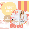 Ramen Noodle Shop Printable Dramatic Play