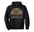 Zeppelin 70S 80S Dirigible Airship Hoodie - Novelty Apparel Men Women