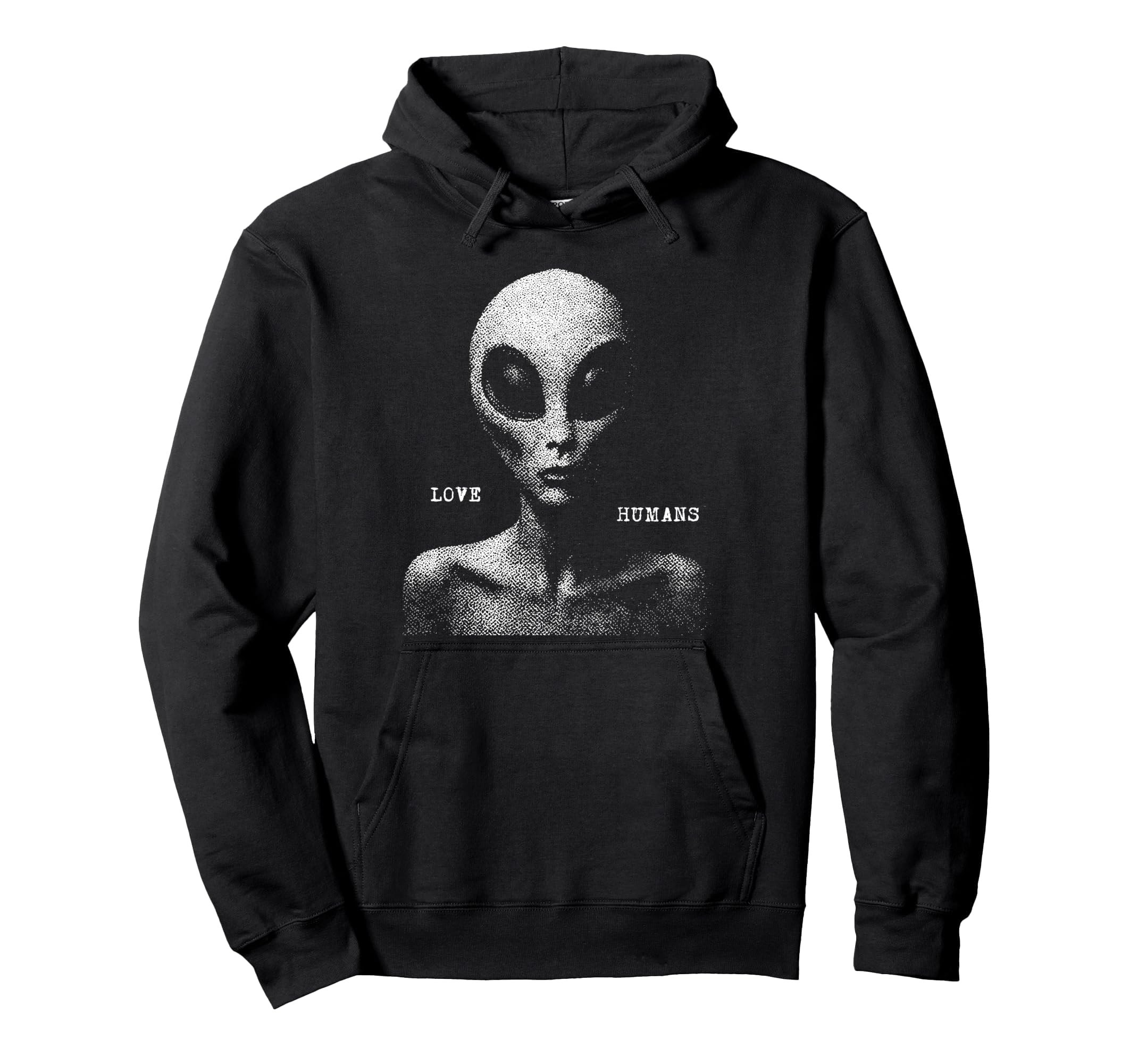 Alien Ufo Extraterrestrial 90S Hoodie - Minimalist Print for Adults