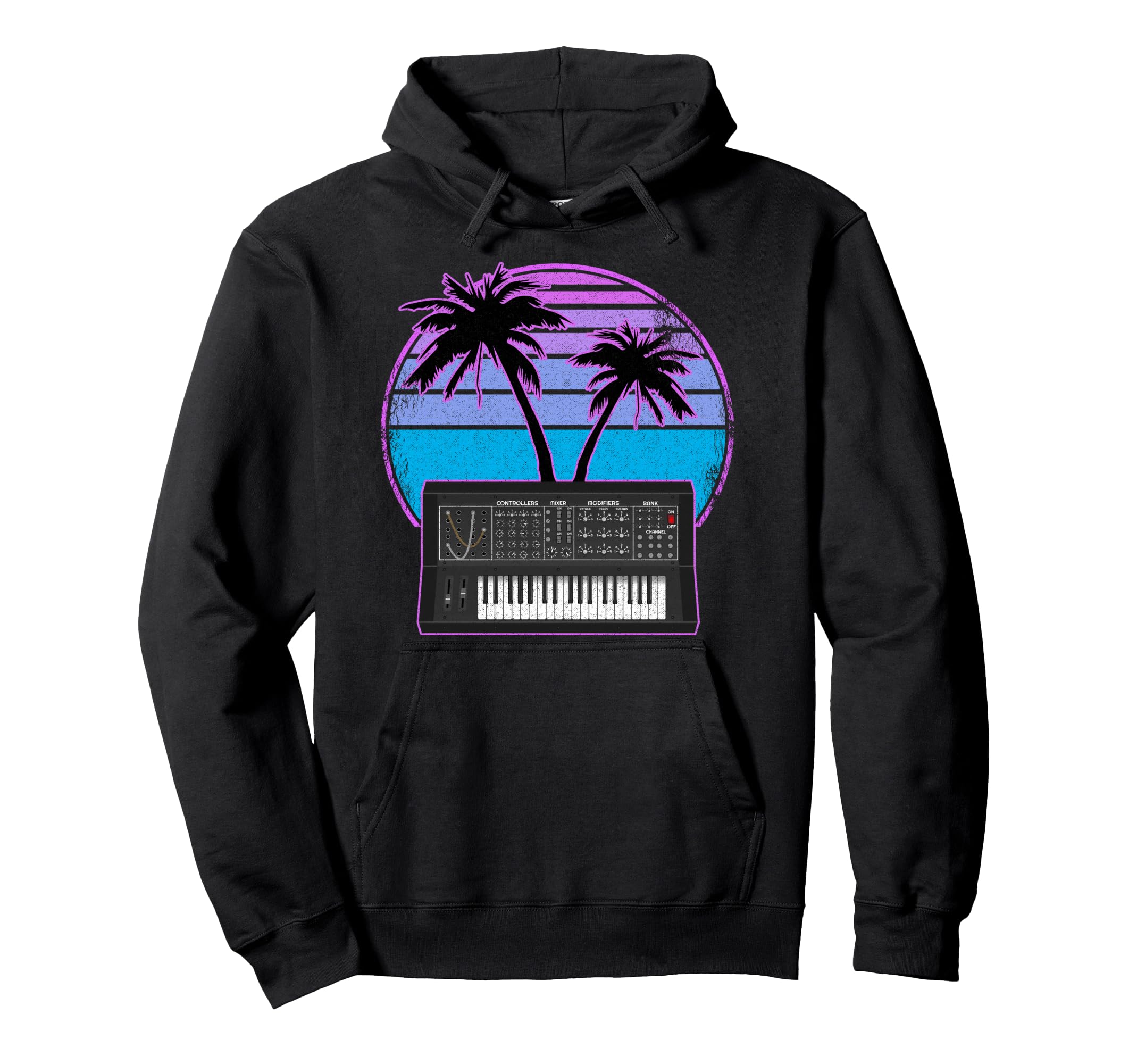 Synthwave Retrowave Pastel Goth Analog Hoodie - Trendy Graphic Unisex