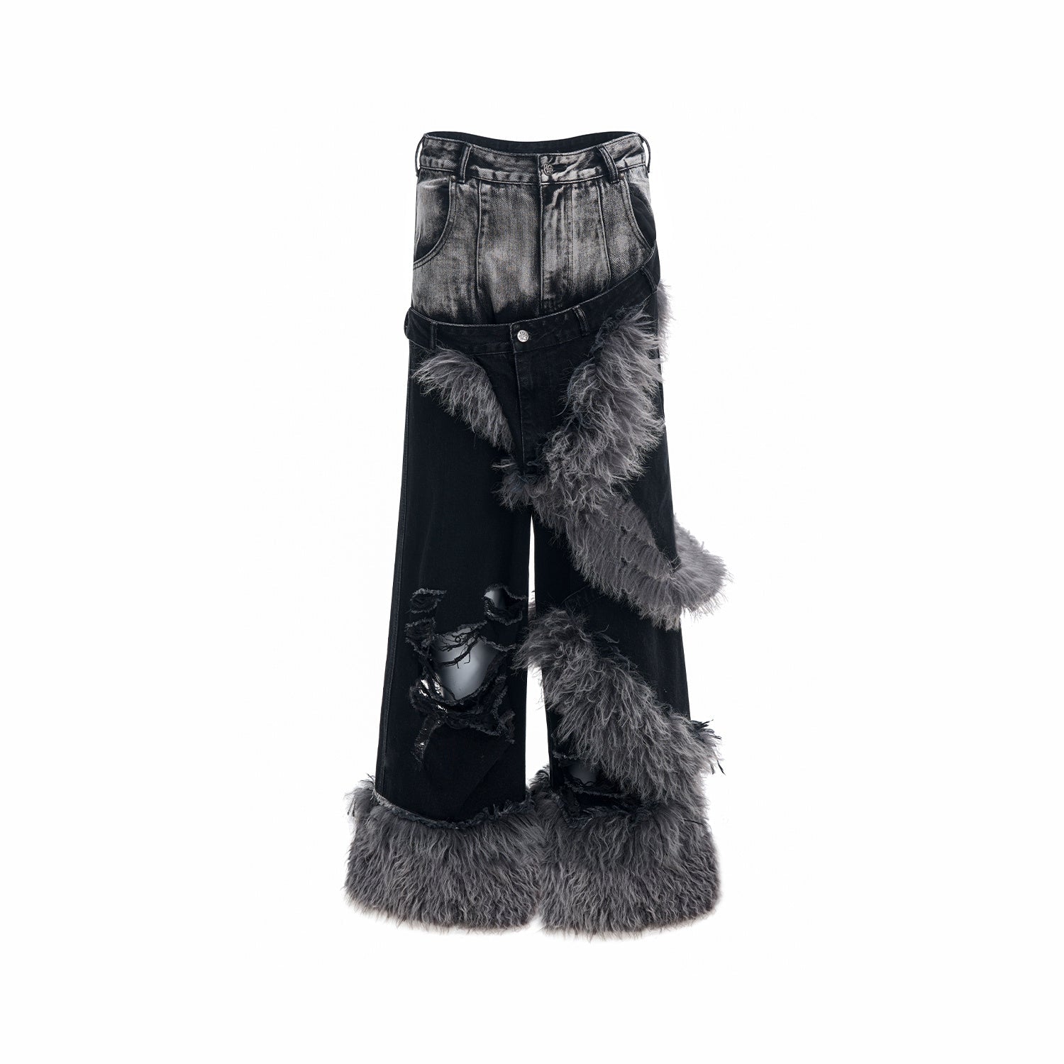 Two-piece Pu Handsome High-grade Pants For Men