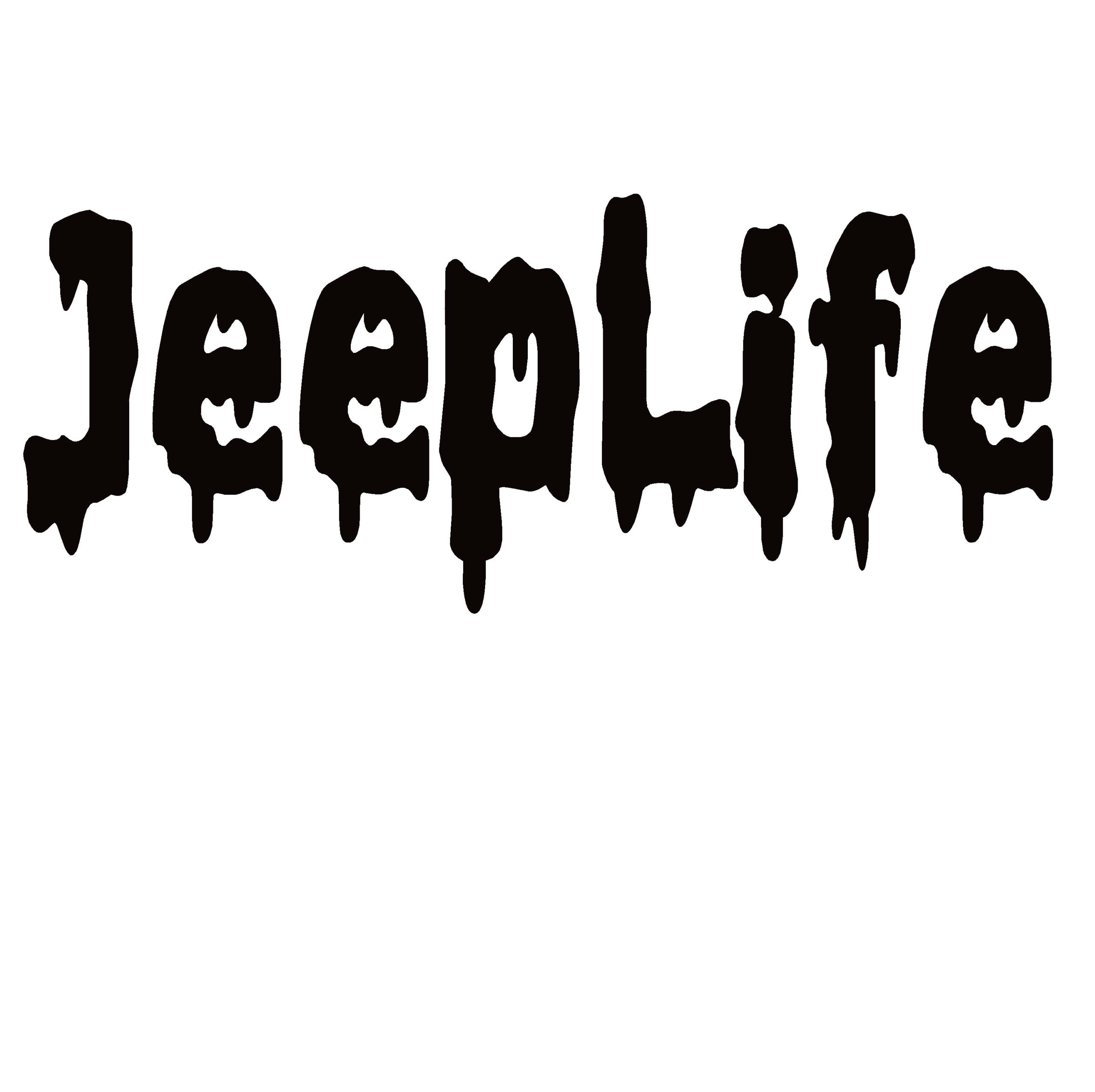 Jeep Life Window Decal -Jeep Life Window Sticker - 7173