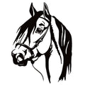 Horse Head Window Decal - Horse Head Window Sticker - 7176