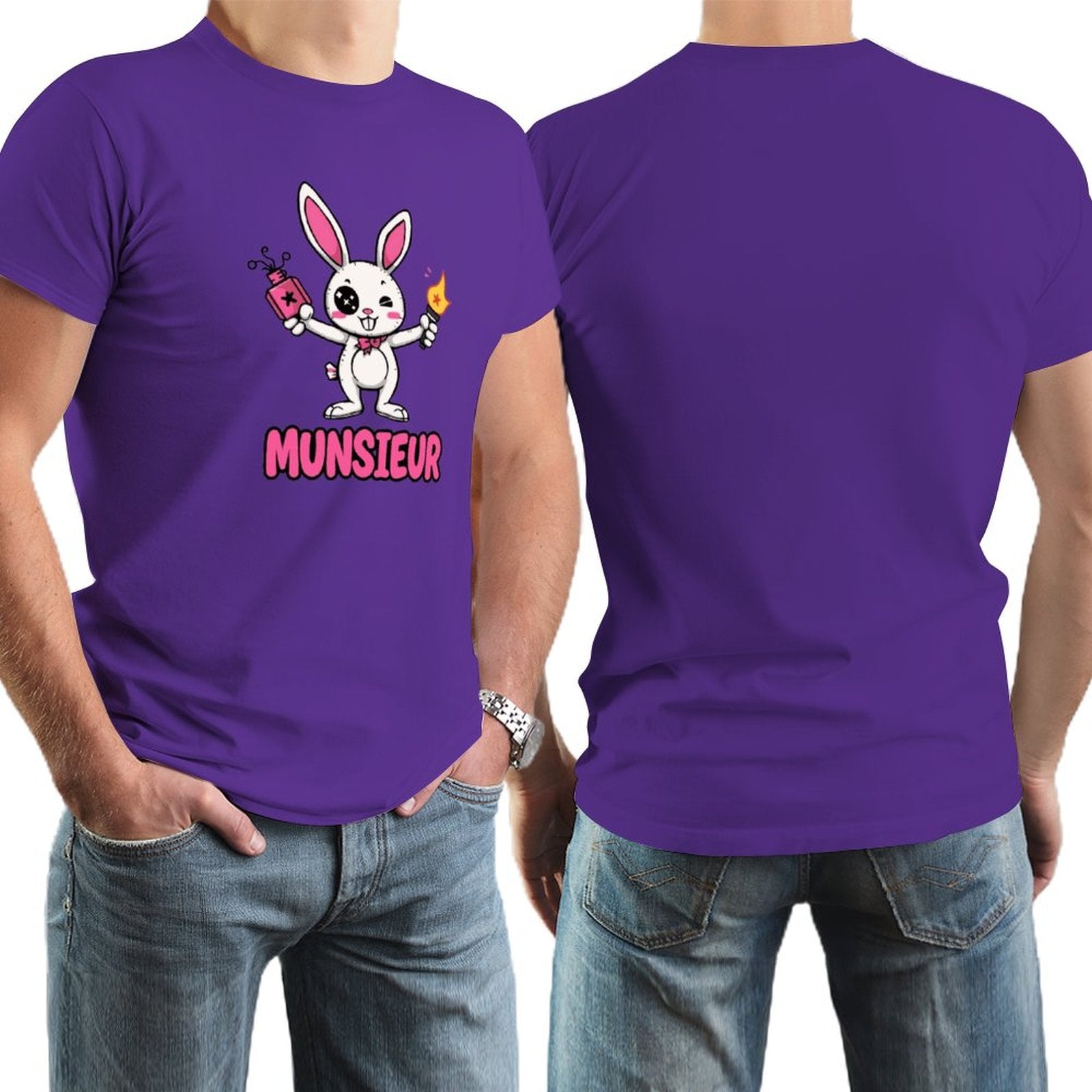 Munsieur Tee for Men Easter Collection "Strike" Designer Tee