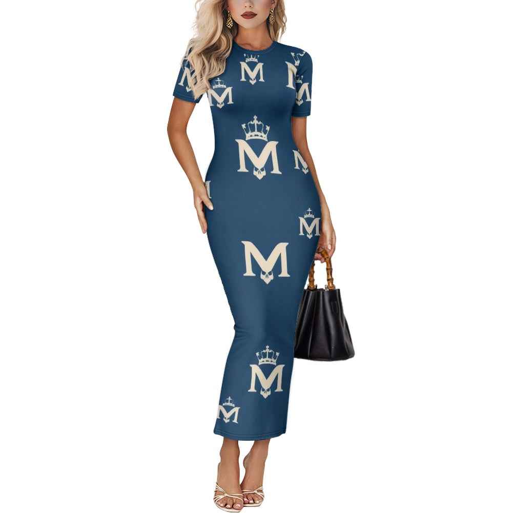 MUNSIEUR Women's Long Sleeve Dress - Luxury Gothic Streetwear