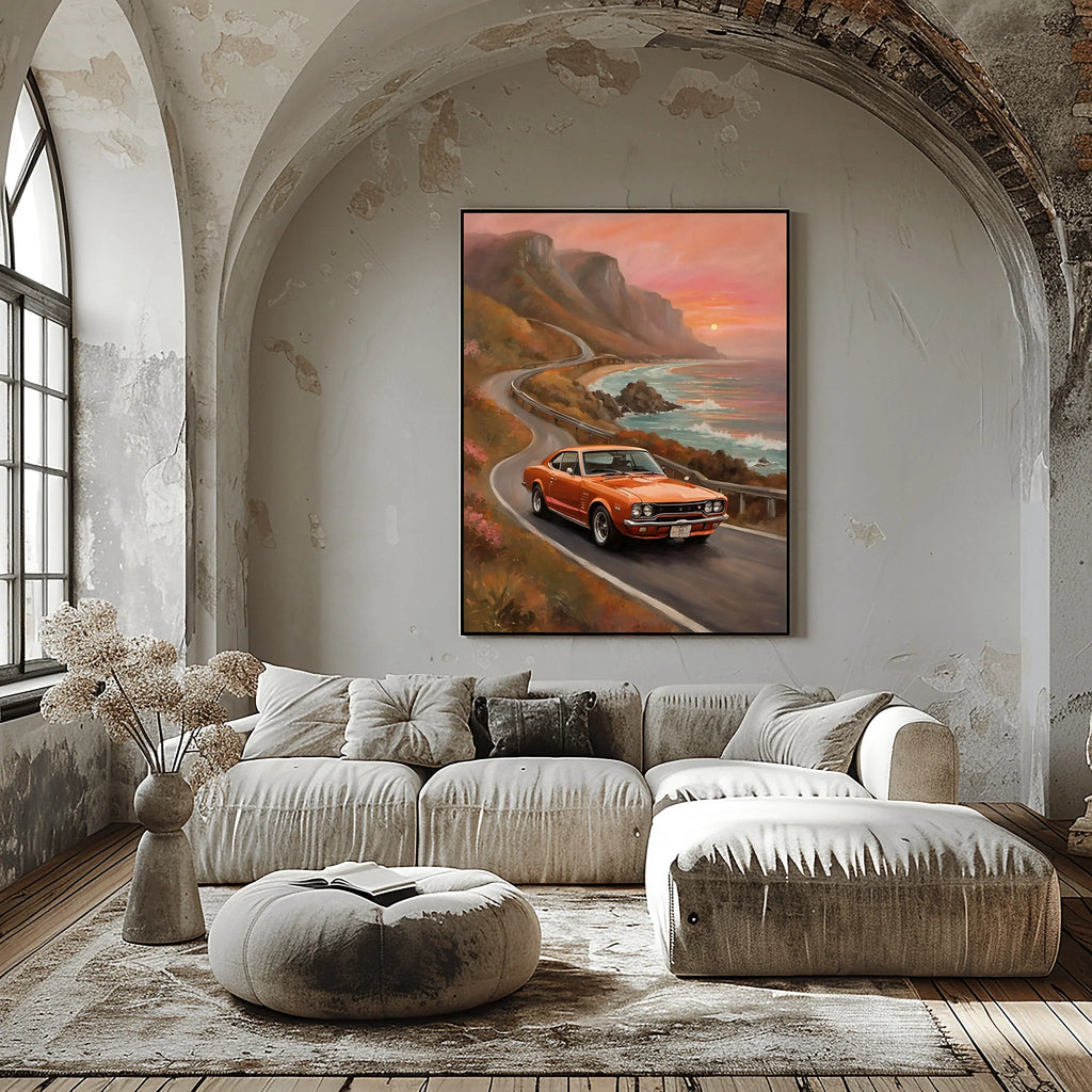 1971 Hakosuka GTR Legend - Beach Edition | Poster Canvas