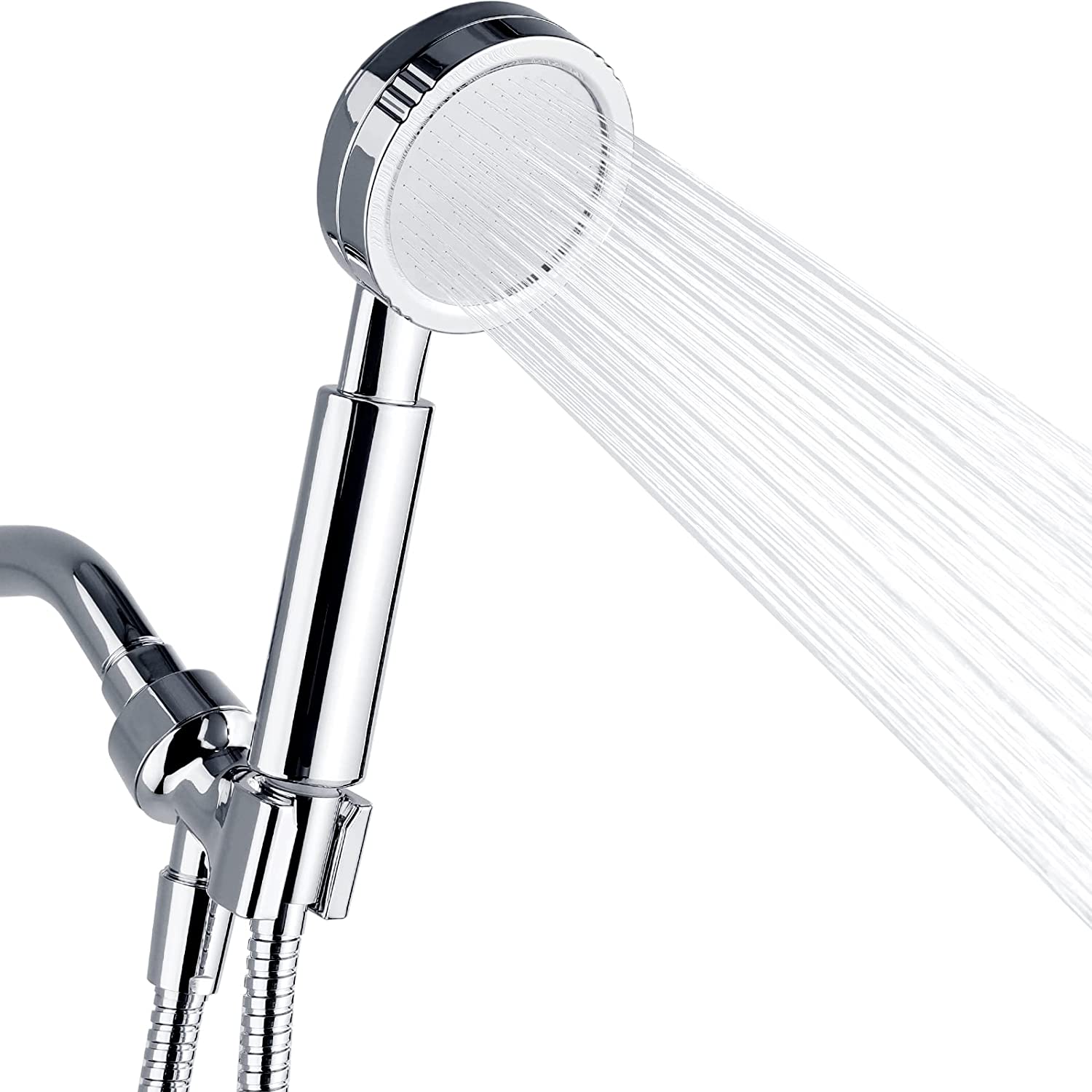 High Pressure Handheld Shower Head Kit, Handheld Shower with 60 Inch Hose and Bracket