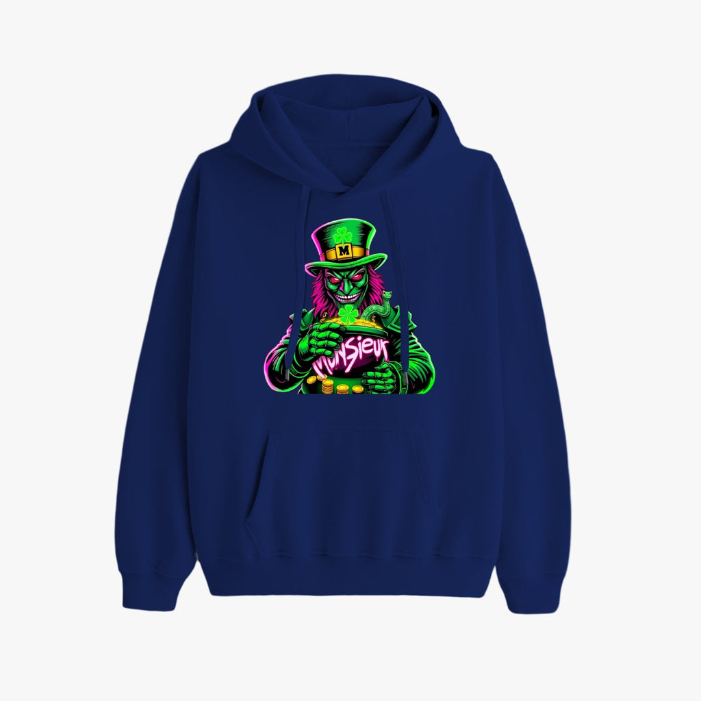 St. Patrick's Day Collection Munsieur Leprechaun Mafia Unisex Premium Pullover Hoodie Sweater