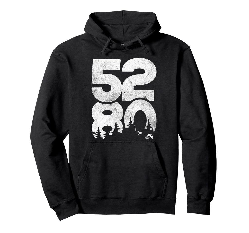 5280 Mile High Denver Colorado Rocky Hoodie - Novelty Apparel for Adults