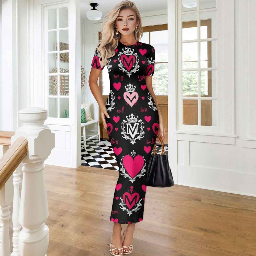 MUNSIEUR Women's Long Sleeve Dress Valentine's Day Collection