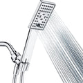 Square 3-Spray Handheld Shower Head Set with Hose and Shower Arm Mount Bracket