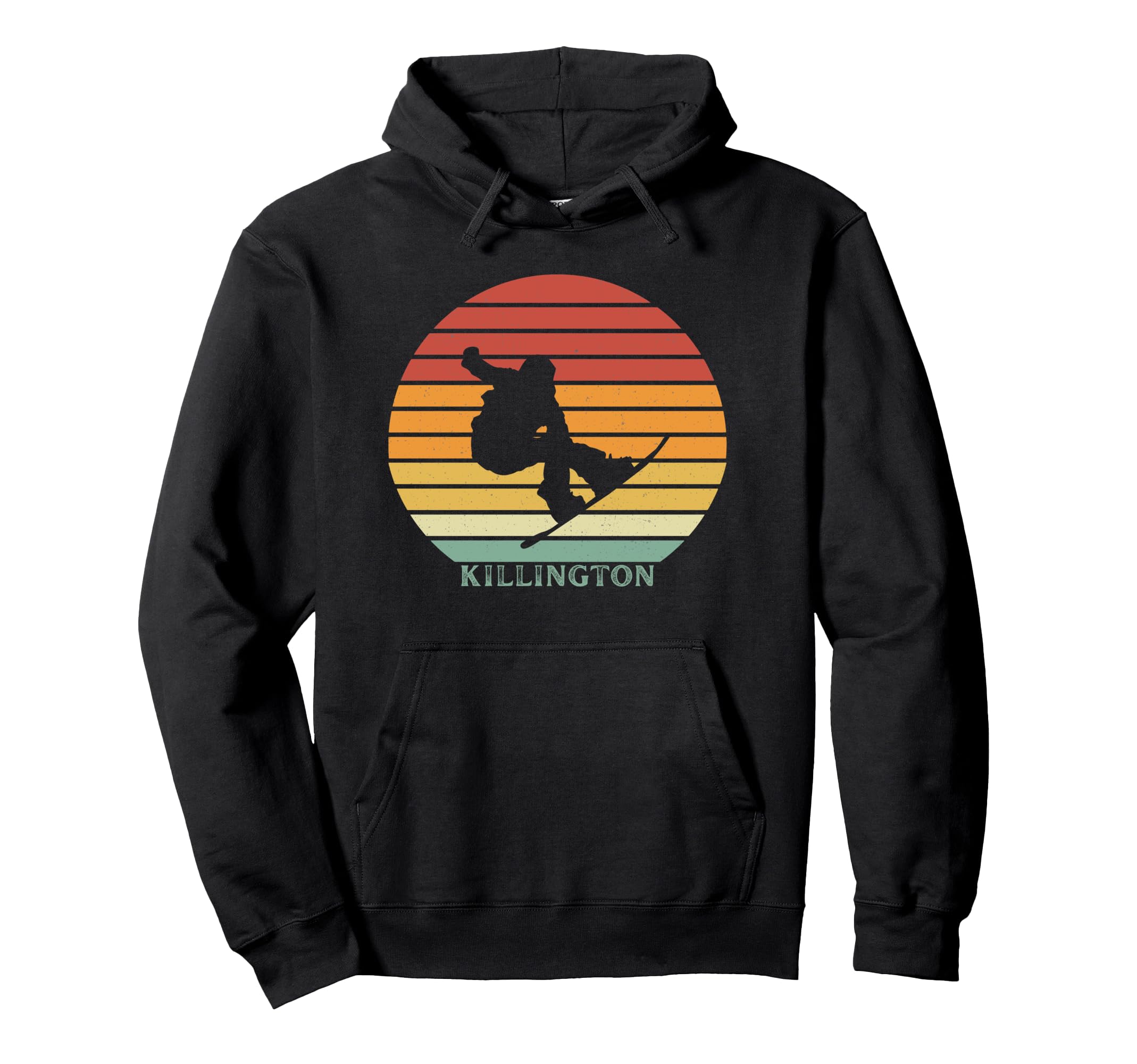 Killington Vermont Snowboard Sunset Hoodie - Custom Art Print Unisex