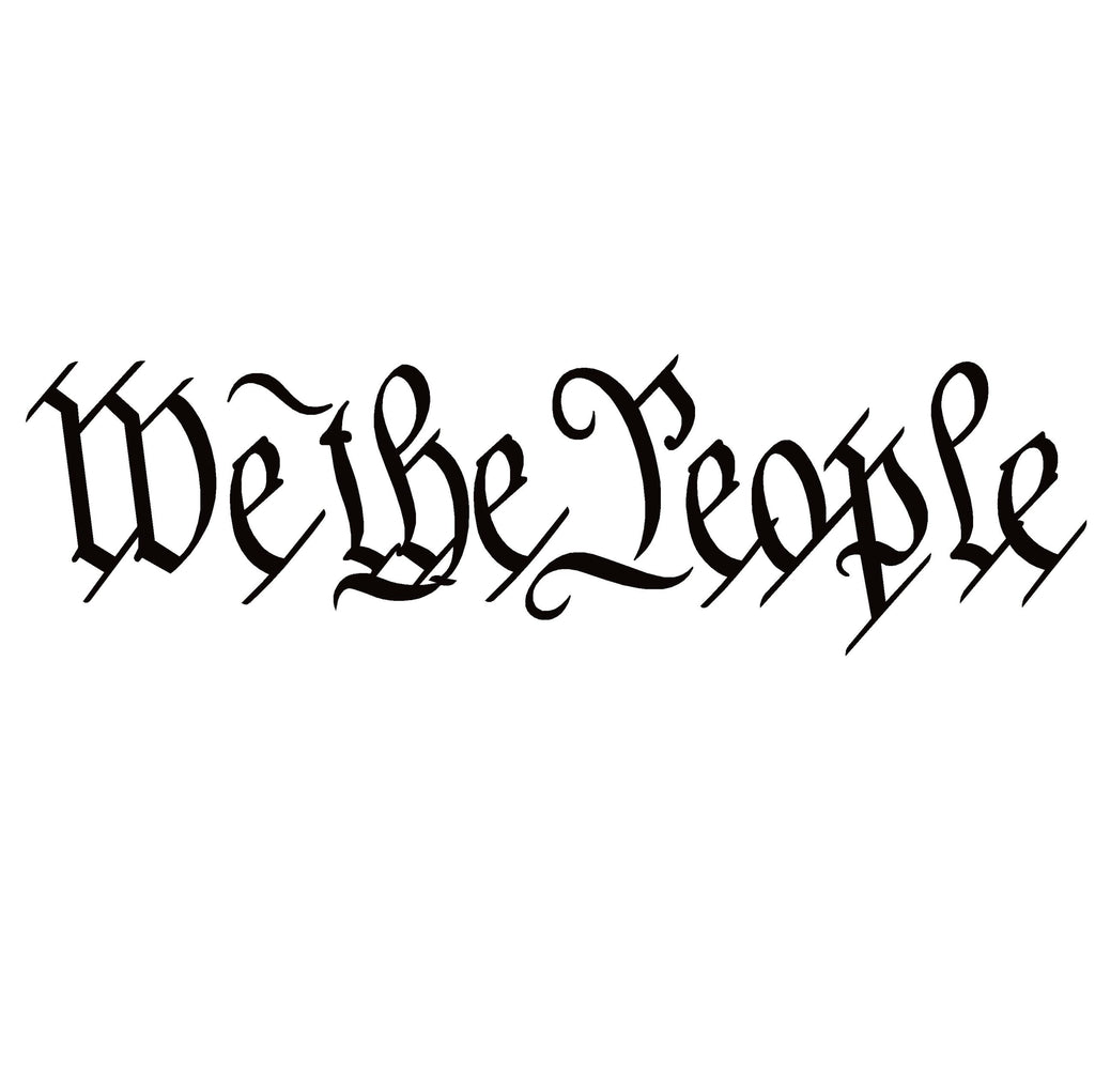 We The People Window Decal - We The People Constitution Logo Sticker - 7208