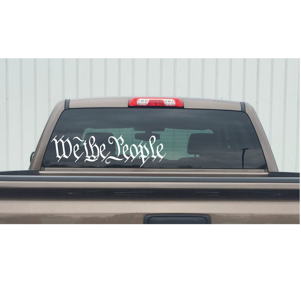 We The People Window Decal - We The People Constitution Logo Sticker - 7208