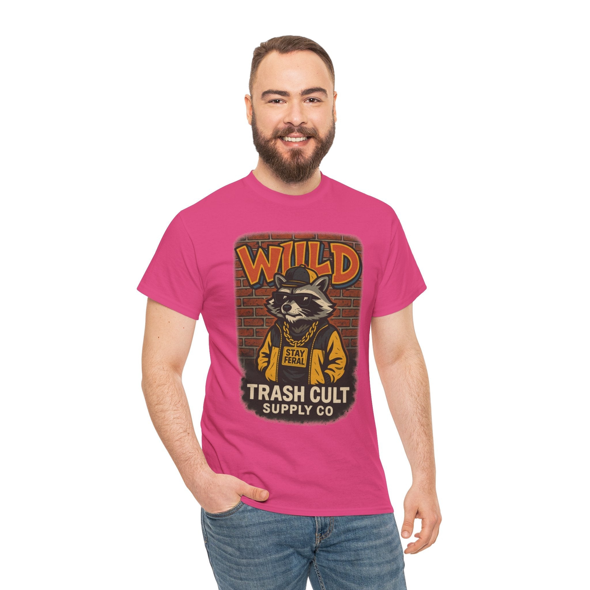Wild Trash Cult Unisex Tee, Retro Animal T-Shirt, Graphic Tee, Eco-Conscious Apparel, Gift for Nature Lovers, Casual Streetwear