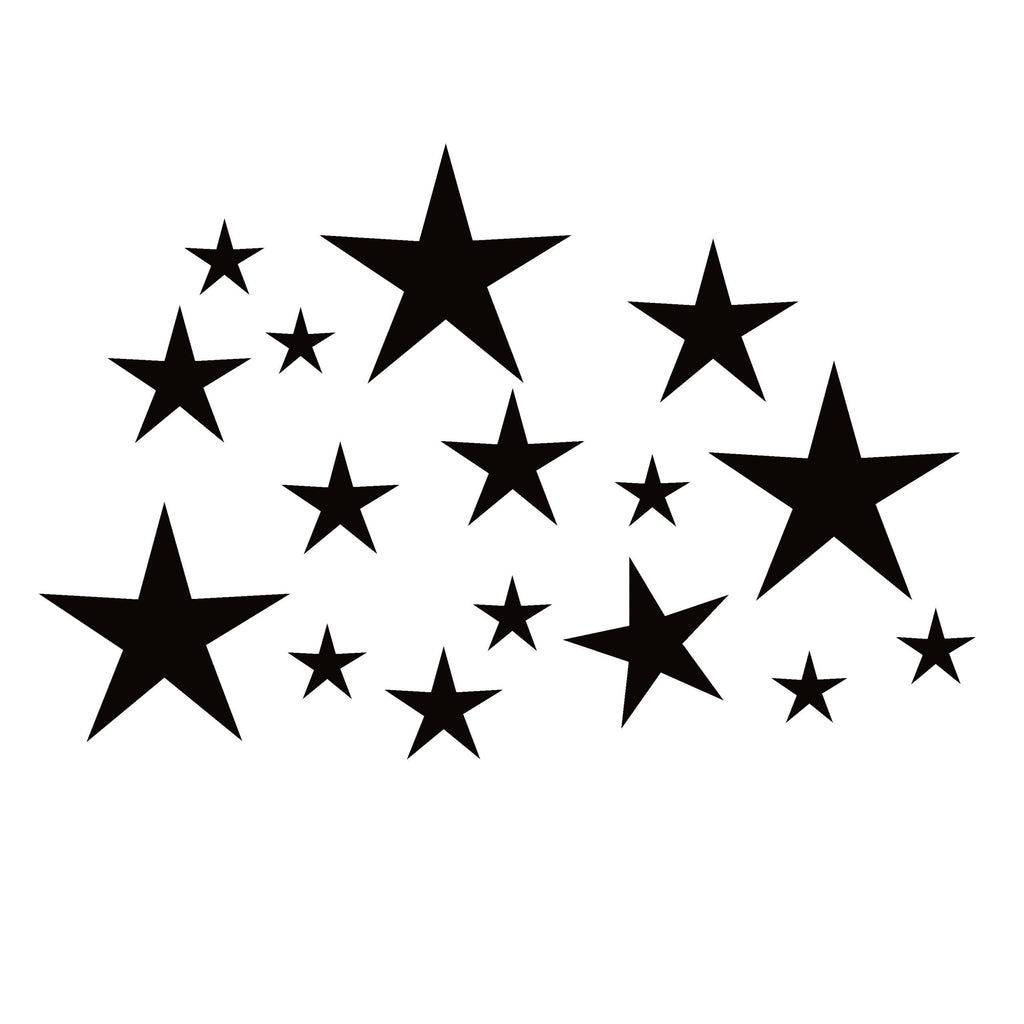 Stars Decal - Circle of Stars Decal – Patriotic 13 Stars Window Sticker – 7270