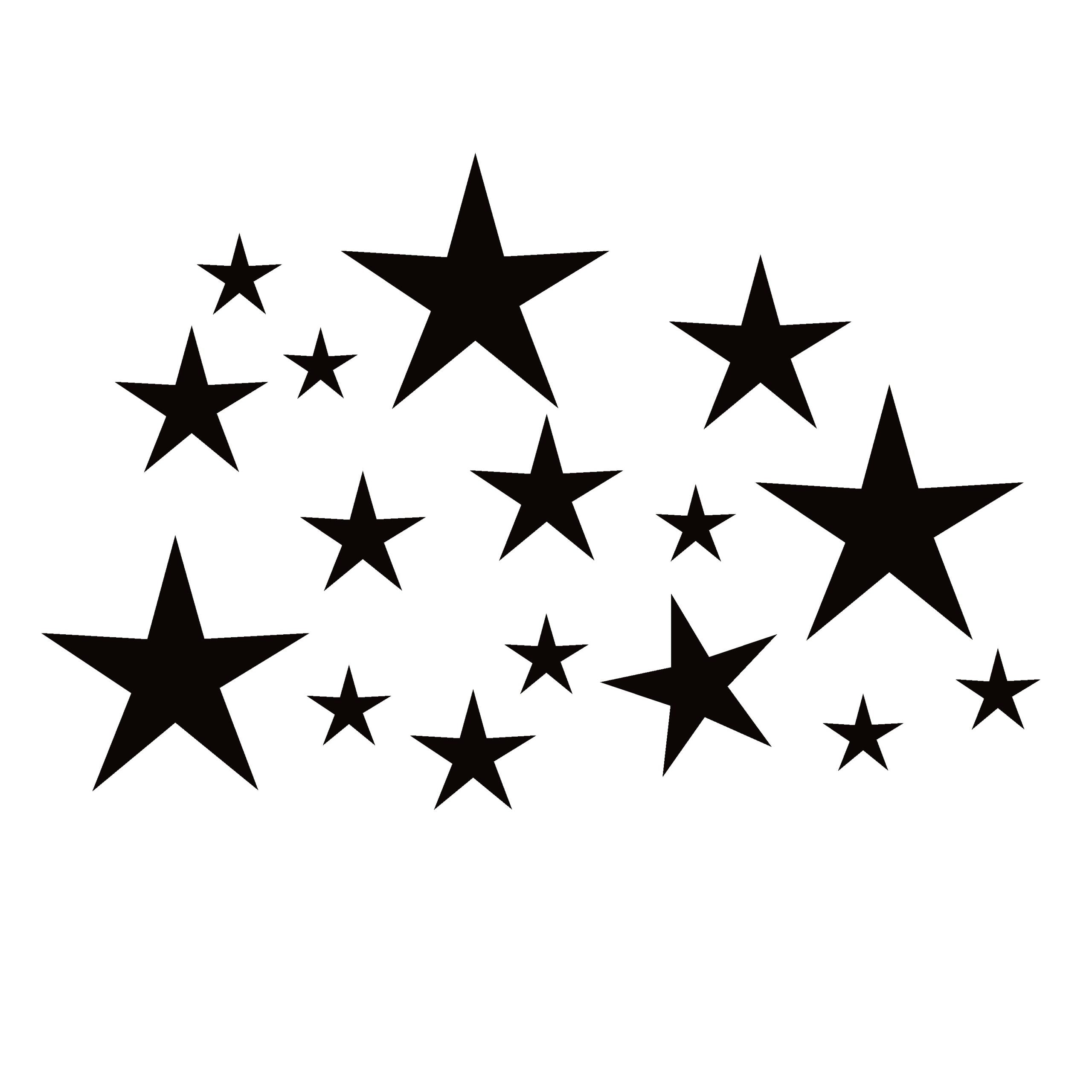 Stars Decal - Circle of Stars Decal – Patriotic 13 Stars Window Sticker – 7270
