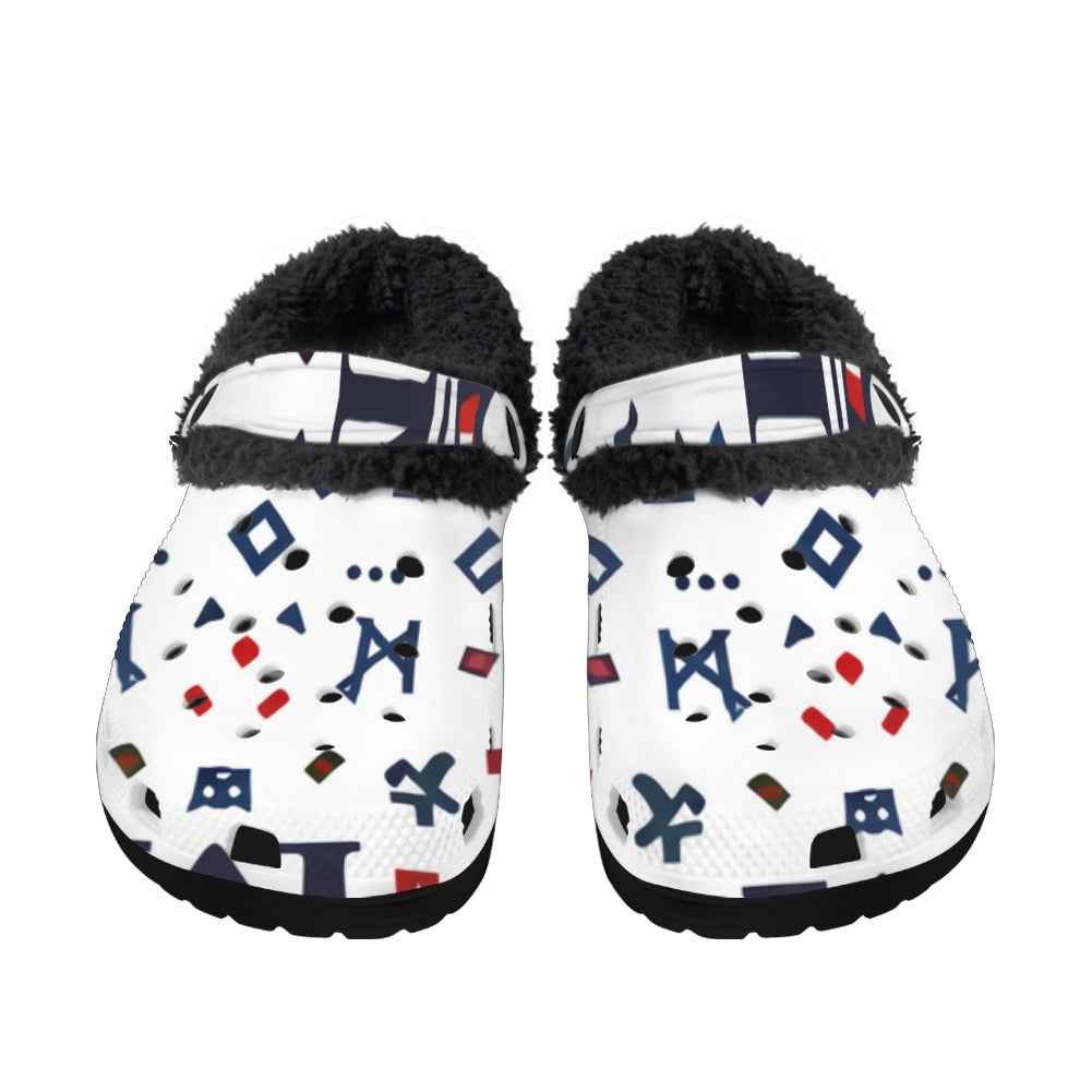 MUNSIEUR Fuzzy Crocs Slippers